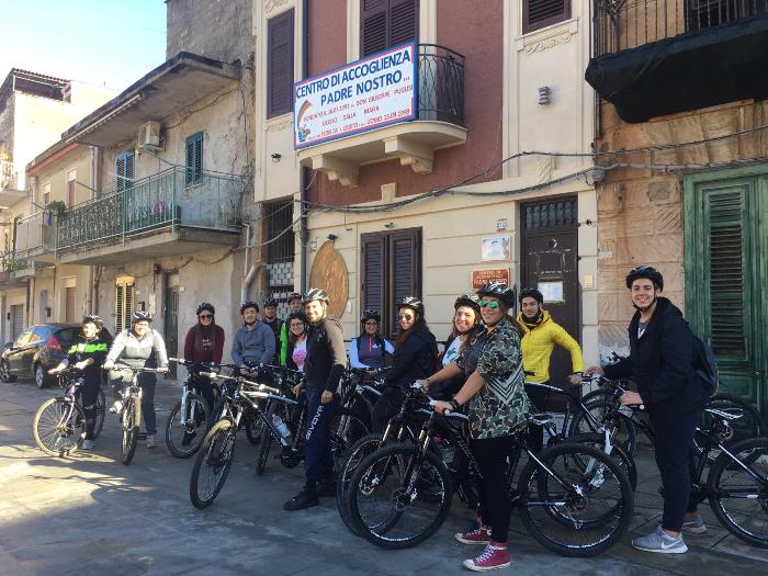 I partecipanti alla cicloturistica