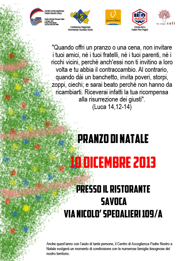 Locandina pranzo di Natale