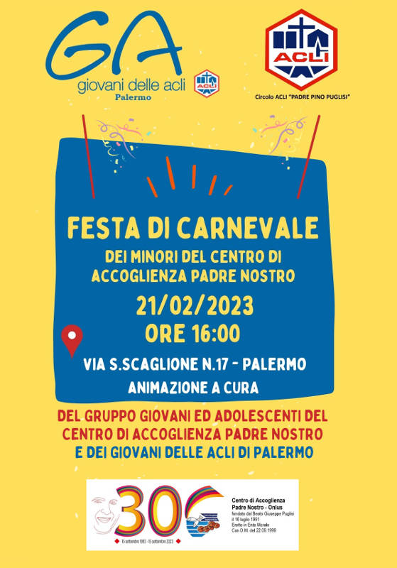 Locandina evento carnevale